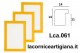 LCA.061 CORNICE 21X29,7 A4 BOMBERINO GIALLO LUCIDO CON VETRO