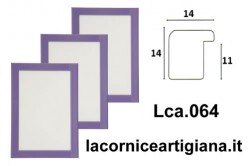 LCA.064 CORNICE 13X18 BOMBERINO VIOLA LUCIDO CON VETRO