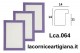 LCA.064 CORNICE 18X24 BOMBERINO VIOLA LUCIDO CON VETRO