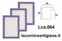 LCA.064 CORNICE 21X29,7 A4 BOMBERINO VIOLA LUCIDO CON VETRO