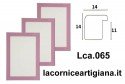 LCA.065 CORNICE 13X18 BOMBERINO LILLA LUCIDO CON VETRO