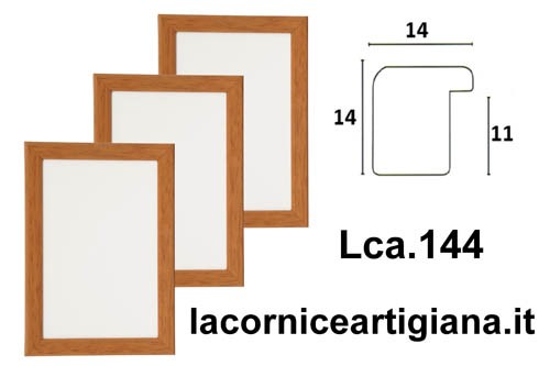 LCA.144 CORNICE 20X20 BOMBERINO MIELE OPACO CON VETRO