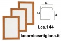 LCA.144 CORNICE 20X20 BOMBERINO MIELE OPACO CON VETRO