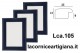LCA.105 CORNICE 15X15 BOMBERINO BLU LUCIDO CON VETRO