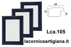 LCA.105 CORNICE 20X30 BOMBERINO BLU LUCIDO CON VETRO