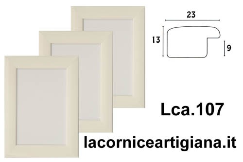 LCA.107 PORTAFOTO 13X19 BOMBERINO BIANCO LUCIDO DA TAVOLO