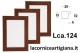 LCA.124 CORNICE 21X29,7 A4 PIATTINA NOCE SEMI LUCIDO CON VETRO
