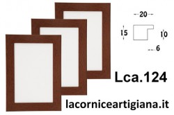 LCA.124 CORNICE 21X29,7 A4 PIATTINA NOCE SEMI LUCIDO CON VETRO