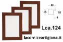 LCA.124 CORNICE 21X29,7 A4 PIATTINA NOCE SEMI LUCIDO CON VETRO