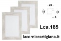 LCA.185 CORNICE 12X16 PIATTINA ARGENTO SPAZZOLATO CON VETRO