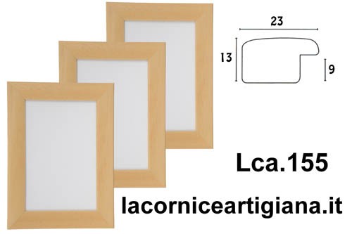 LCA.155 CORNICE 25X30 BOMBERINO NATURALE OPACO CON VETRO