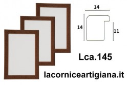 LCA.145 CORNICE 28X35 BOMBERINO NOCE OPACO CON VETRO