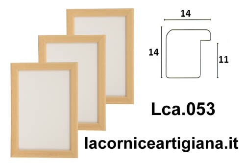 LCA.053 CORNICE 30X50 BOMBERINO NATURALE OPACO CON CRILEX