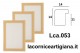 LCA.053 CORNICE 35X100 BOMBERINO NATURALE OPACO CON CRILEX