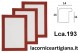 LCA.193 CORNICE 35,3x50 B3 PIATTINA ROSSO OPACO CON CRILEX