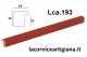 LCA.193 CORNICE SU MISURA PIATTINA ROSSO OPACO