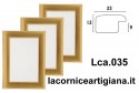 LCA.035 CORNICE 25X50 BOMBERINO ORO OPACO CON CRILEX