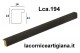 LCA.194 CORNICE 12X18 PIATTINA NERO OPACO CON VETRO