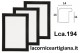 LCA.194 CORNICE 25X30 PIATTINA NERO OPACO CON VETRO