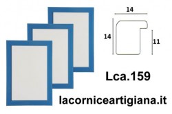 LCA.159 PORTAFOTO 13X19 BOMBERINO AZZURRO LUCIDO DA TAVOLO