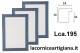 LCA.195 CORNICE 20X40 PIATTINA AZZURRO OPACO CON VETRO