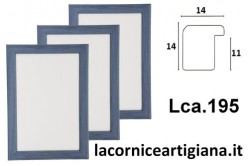 LCA.195 CORNICE 25X35 PIATTINA AZZURRO OPACO CON VETRO