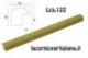 LCA.122 CORNICE 42X59,4 A2 BOMBERINO VERDE OPACO CON CRILEX