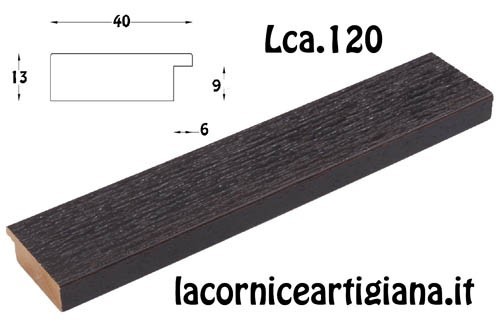 LCA.120 CORNICE 21X29,7 A4 PIATTINA WENGE' OPACO CON VETRO
