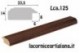 LCA.125 CORNICE 25X35 PIATTINA NOCE CON VETRO