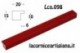 LCA.098 CORNICE 25x50 PIATTINA ROSSO OPACO CON CRILEX