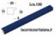 LCA.100 CORNICE 20X30 PIATTINA BLU OPACO CON VETRO