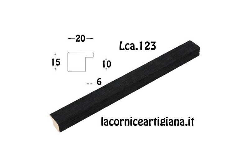 LCA.123 CORNICE 50X50 PIATTINA NERO OPACO CON CRILEX