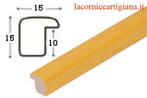 LCA.999 CORNICE 10X10 BOMBERINO GIALLO OPACO CON VETRO