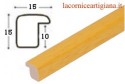 LCA.999 CORNICE 10X10 BOMBERINO GIALLO OPACO CON VETRO