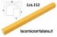 LCA.152 CORNICE 30X80 BOMBERINO GIALLO OPACO CON CRILEX