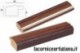 LCA.176 CORNICE 40X40 SAGOMATA NOCE FILO ORO CON VETRO