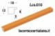 LCA.010 CORNICE 30X80 PIATTINA ARANCIO OPACO CON CRILEX