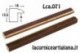 LCA.071 CORNICE 30X50 PIATTINA NOCE FILO ORO CON CRILEX
