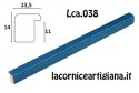 LCA.038 CORNICE 12X12 BOMBERINO BLU VERDASTRO OTTANIO CON VETRO
