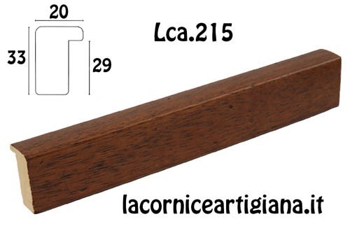 LCA.215 CORNICE 15X22 BATTENTE ALTO NOCE OPACO CON VETRO - La Cornice  Artigiana