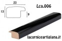 LCA.006 CORNICE 18X27 BOMBERINO NERO LUCIDO CON VETRO
