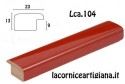 LCA.104 CORNICE 10X10 BOMBERINO ROSSO LUCIDO CON VETRO