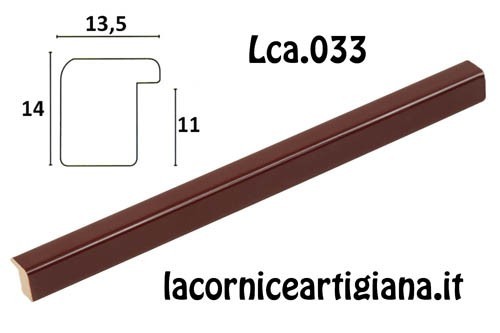 LCA.033 CORNICE 10X15 BOMBERINO BORDEAUX LUCIDO CON VETRO