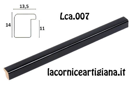 LCA.007 CORNICE 14,8X21 A5 BOMBERINO NERO LUCIDO CON VETRO