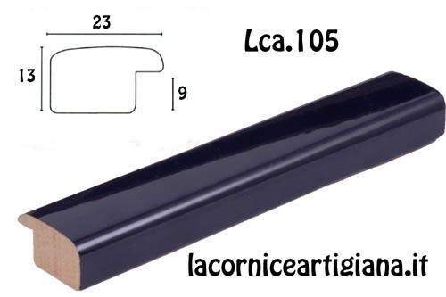 LCA.105 CORNICE SU MISURA BOMBERINO BLU LUCIDO