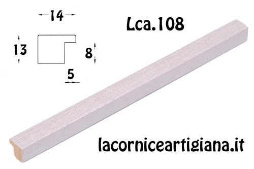 LCA.108 CORNICE SU MISURA PIATTINA BIANCO PERLA