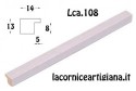 LCA.108 CORNICE SU MISURA PIATTINA BIANCO PERLA