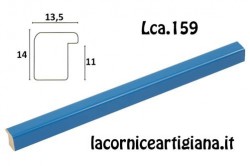 LCA.159 CORNICE SU MISURA BOMBERINO AZZURRO LUCIDO