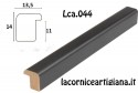 LCA.044 CORNICE 30X80 BOMBERINO NERO OPACO CON CRILEX