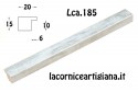 LCA.185 CORNICE 21X29,7 A4 PIATTINA ARGENTO SPAZZOLATO CON VETRO